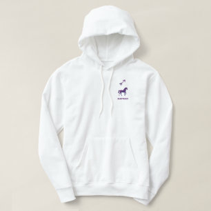 Sagittarius Purple Geometric Stallion Hoodie