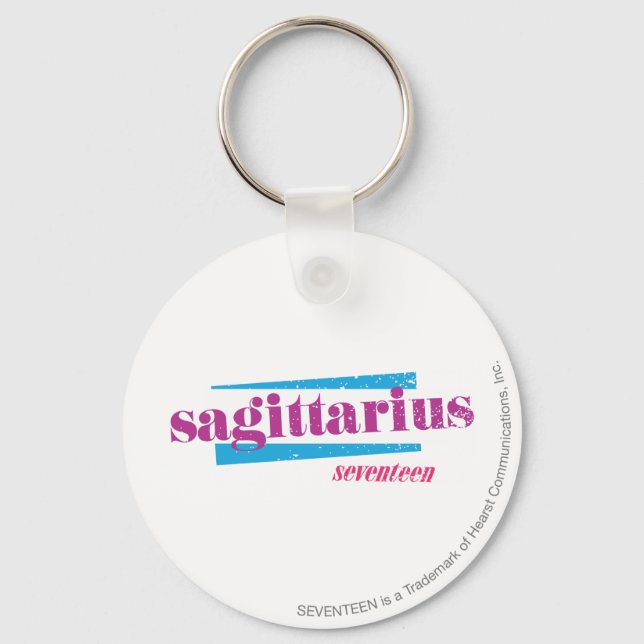 Sagittarius Purple Key Ring (Front)