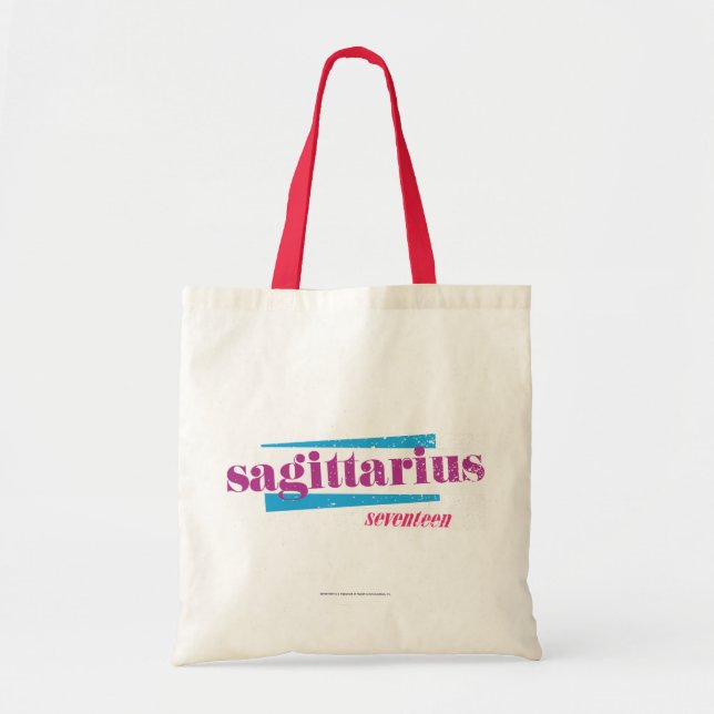 Sagittarius Purple Tote Bag (Front)