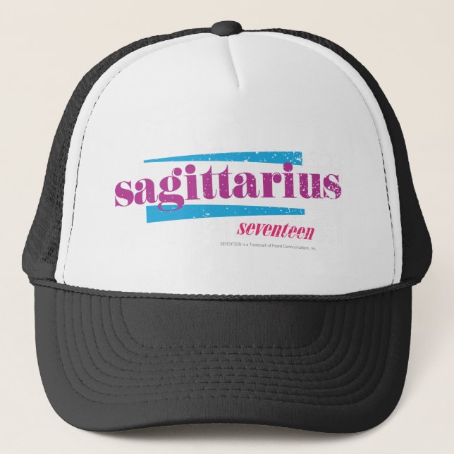 Sagittarius Purple Trucker Hat (Front)