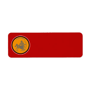 Sagittarius Return Address Label