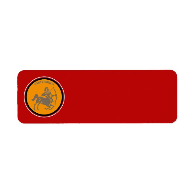 Sagittarius Return Address Label (Front)