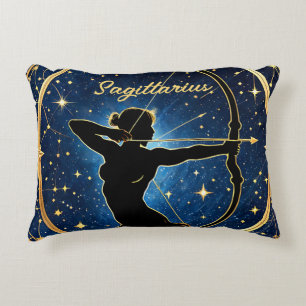 Sagittarius sign of the zodiac decorative cushion