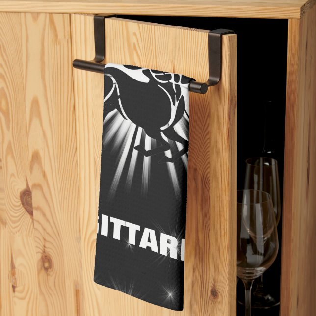 Sagittarius sign tea towel (Thirds Fold)
