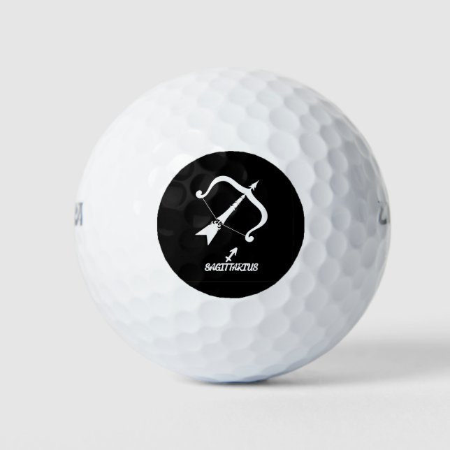 Sagittarius Silhouette Golf Balls (Front)
