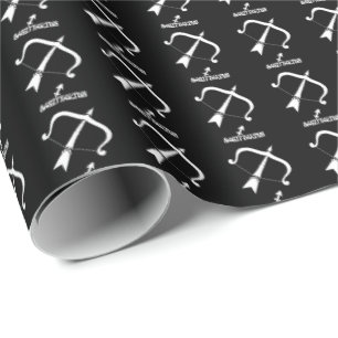 Sagittarius Silhouette Wrapping Paper