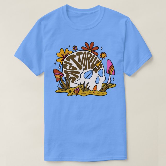 Sagittarius Skull T-Shirt (Design Front)
