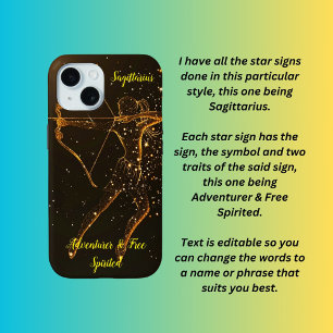 Sagittarius star sign iPhone 15 case