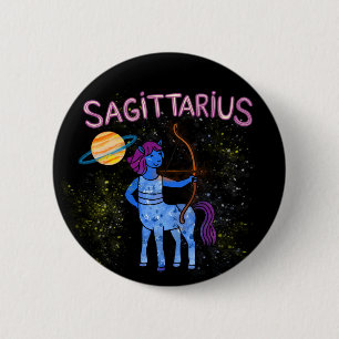 Sagittarius star sign The Archer zodiac star 6 Cm Round Badge