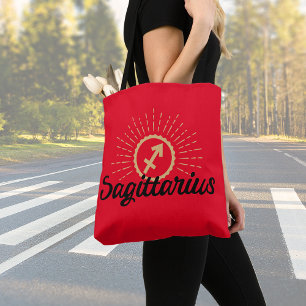 Sagittarius Starburst Symbol  Tote Bag