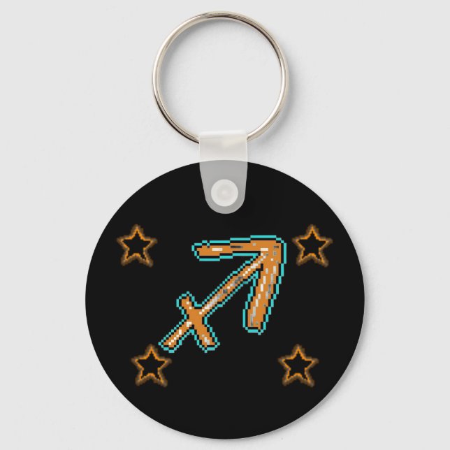 SAGITTARIUS Stars Key Ring (Front)