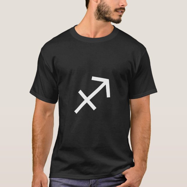 Sagittarius Symbol - Customised T-Shirt (Front)
