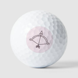 Sagittarius symbol golf ball