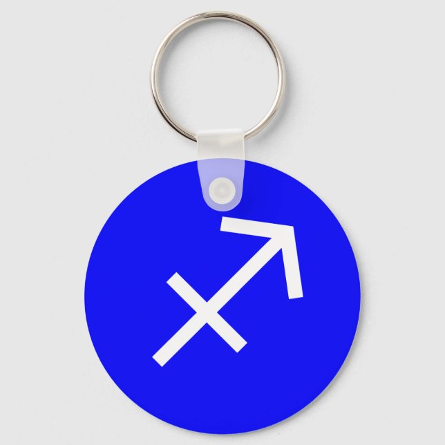 Sagittarius Symbol Key Ring (Front)
