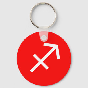 Sagittarius Symbol Key Ring