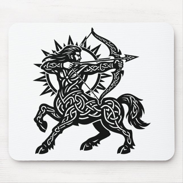 Sagittarius — The Archer by BurnsInHell Mouse Pad (Front)