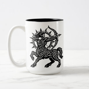 Sagittarius — The Archer by BurnsInHell Two-Tone Coffee Mug