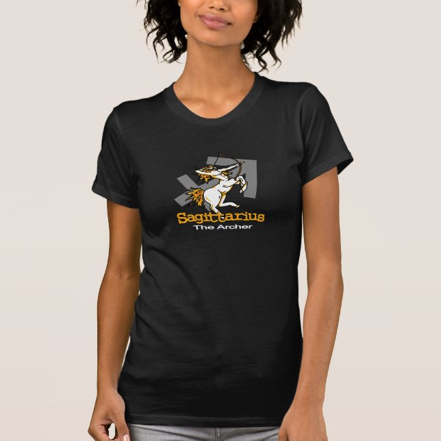 Sagittarius The Archer zodiac astrology t-shirt (Front)