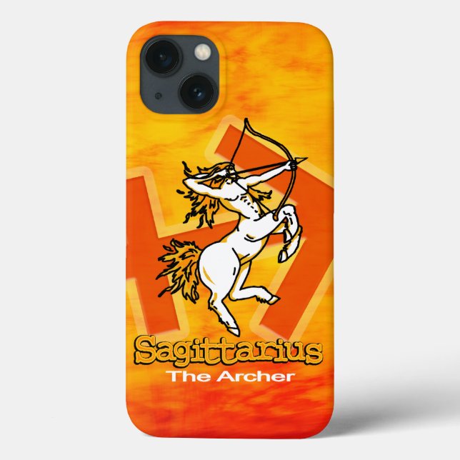 Sagittarius The Archer zodiac fire Case-Mate iPhone Case (Back)