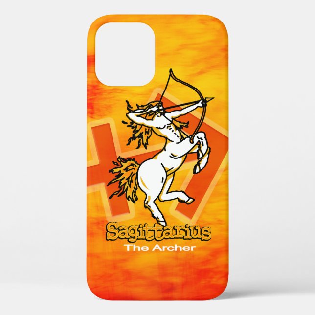 Sagittarius The Archer zodiac fire iphone case (Back)