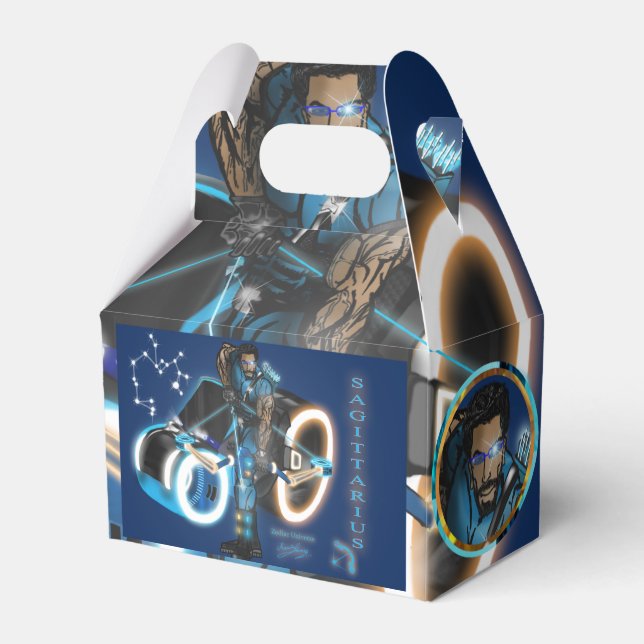 Sagittarius Theme Party Favour Box (Front Side)
