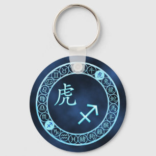 Sagittarius/Tiger Key Ring