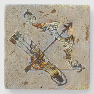 Sagittarius Venice Stone Coaster