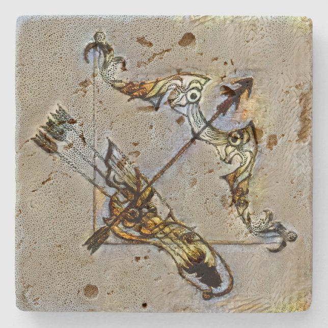 Sagittarius Venice Stone Coaster (Front)