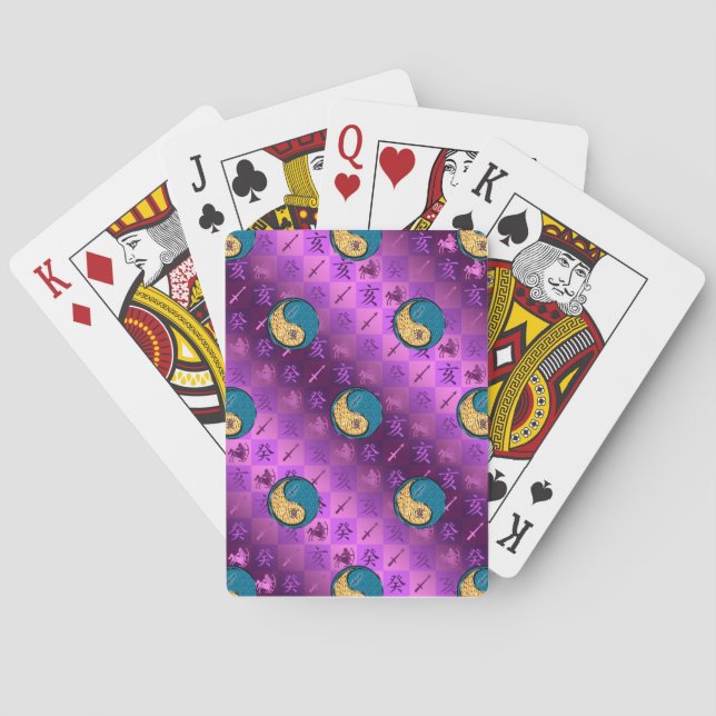 Sagittarius & Water Boar Playing Cards (Back)