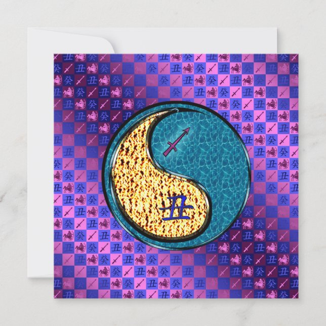 Sagittarius & Water Ox Card (Front)