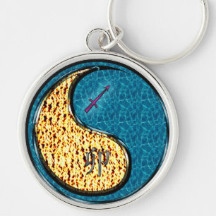 Sagittarius & Water Rabbit Key Ring