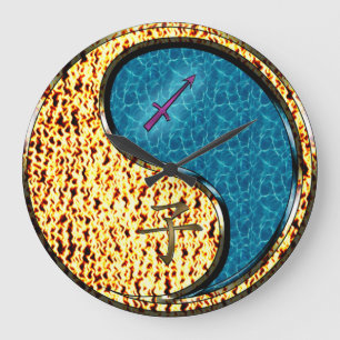 Sagittarius & Water Rat Large Clock
