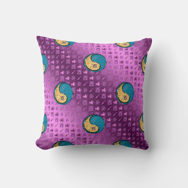 Sagittarius & Water Rooster Cushion (Front)