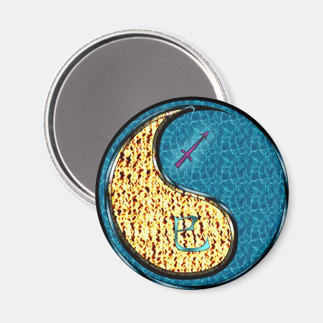 Sagittarius & Water Snake Magnet (Front/Back)