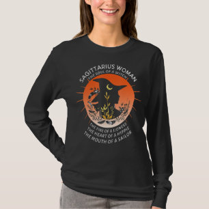 Sagittarius Woman Zodiac  Soul Of A Witch Mouth Of T-Shirt