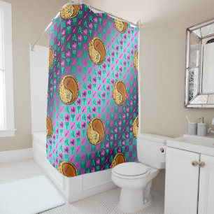 Sagittarius & Wood Dog Shower Curtain