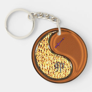 Sagittarius & Wood Rabbit Key Ring