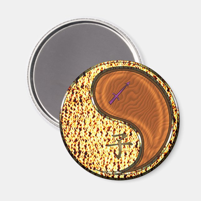 Sagittarius & Wood Rat Magnet (Front/Back)