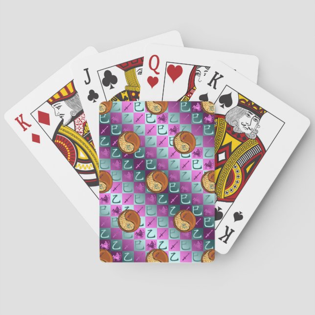 Sagittarius & Wood Snake Playing Cards (Back)