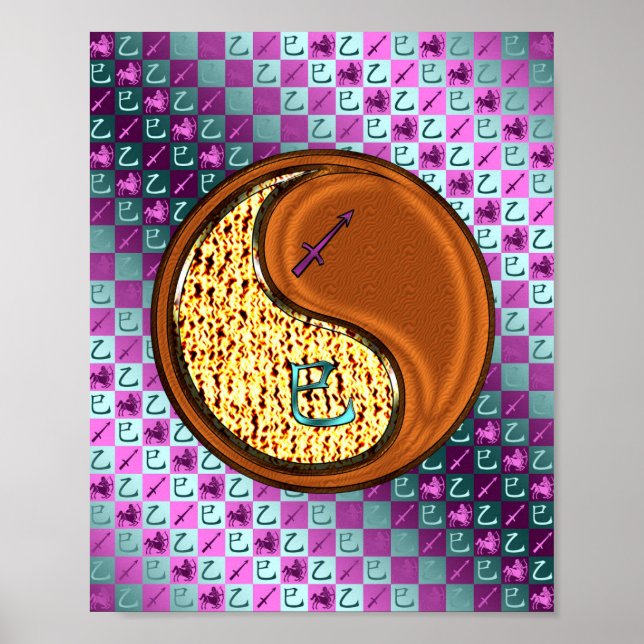 Sagittarius & Wood Snake Poster (Front)