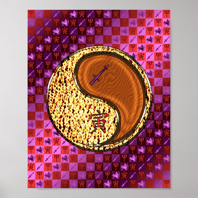 Sagittarius & Wood Tiger Poster (Front)