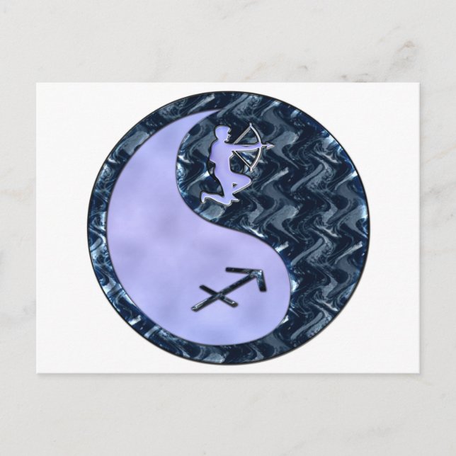 Sagittarius Yin Yang Postcard (Front)