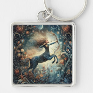 Sagittarius Zodiac Astrology Mystical Birthday Key Ring