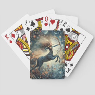Sagittarius Zodiac Astrology Mystical Birthday Playing Cards