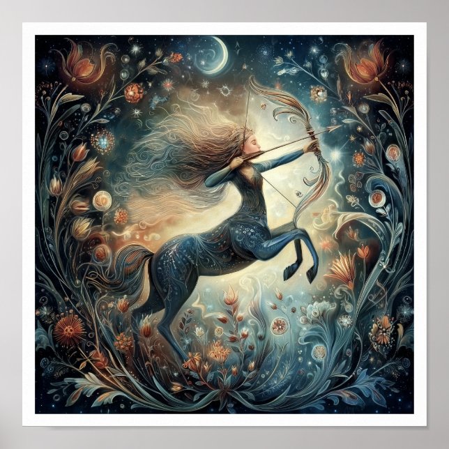 Sagittarius Zodiac Birth Sign Astrology Celestial (Front)