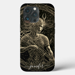 Sagittarius zodiac black gold Case-Mate iPhone 13 Pro Case