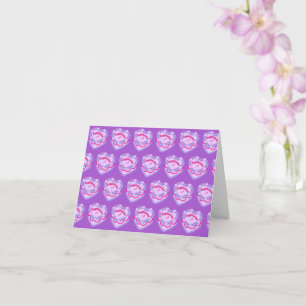Sagittarius Zodiac Coquette Heart Birthday Cake Card