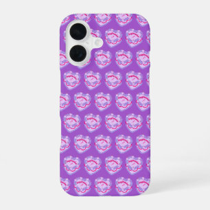 Sagittarius Zodiac Coquette Heart Birthday Cake iPhone 16 Case