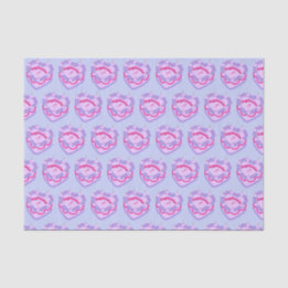 Sagittarius Zodiac Coquette Heart Birthday Cake Tissue Paper