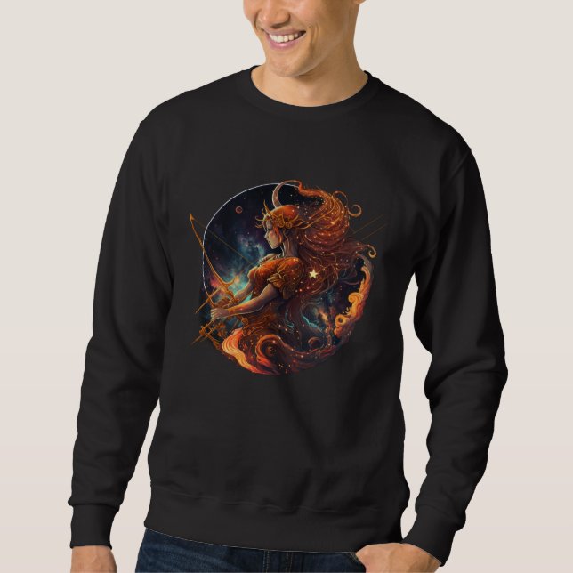 Sagittarius Zodiac Horoscope Sagittarius Astrologi Sweatshirt (Front)